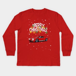 Lamborghini Miura Sportscar Christmas Sweater Kids Long Sleeve T-Shirt